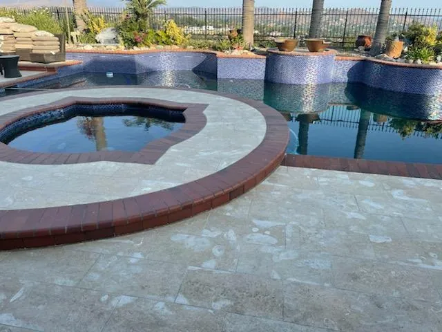 Quarry Keystone Coralstone Pavers, Pool Coping & Tile