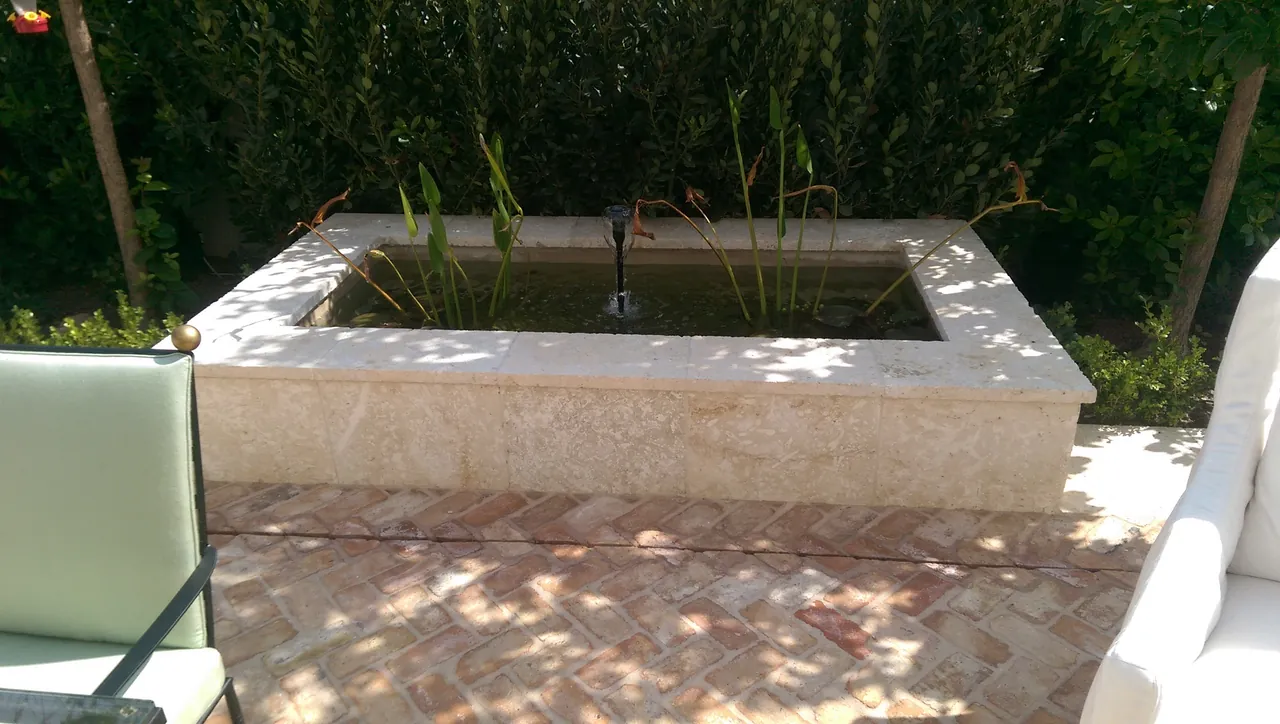 Water planter surround & coping